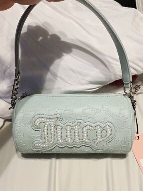 Juicy Couture Mint Embossed Logo Shoulder Bag/barrel Bag
